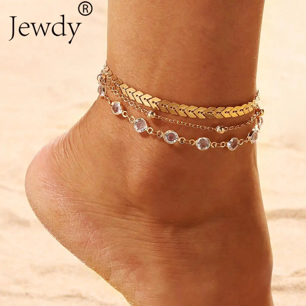 Beachy Bohemian Anklet Set